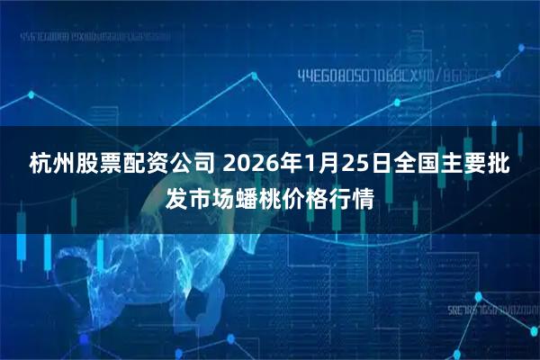 杭州股票配资公司 2026年1月25日全国主要批发市场蟠桃价格行情